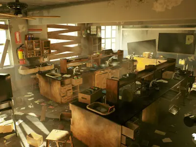 Abandoned Environments Mega Bundle Vol 1 Low-poly 3D model