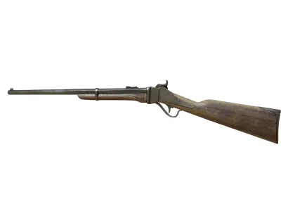 Carbine Sharps 1853 Low-poly 3D model