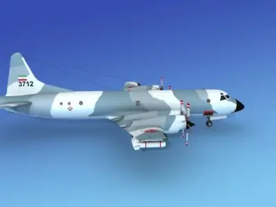 Lockheed P-3 Orion Iran 3D model