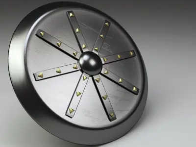 Viking Shield Free low-poly 3D model