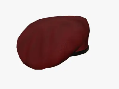 Commando Beret - Low Poly PBR Low-poly 3D model