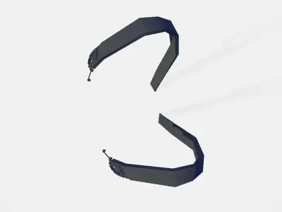 Shoulder Suspenders Low-poly 3D model