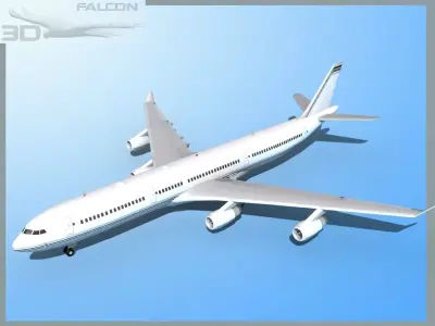 Falcon3D A340-600 Corporate 1 3D model