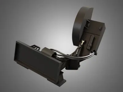 Stump Cutter - Spare Part for JCB Skid Steer Loader 3D model