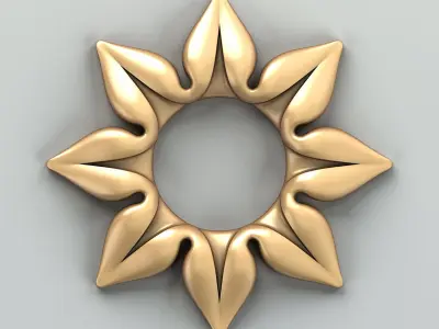 Round rosette 031 Free 3D model
