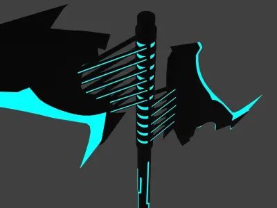 Scythe Low-poly 3D model Low-poly 3D model