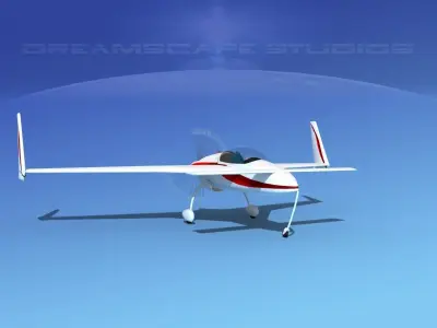 Rutan VariEze V12 3D model