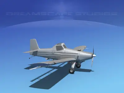 EMB-202 Crop Duster Base Model 3D model