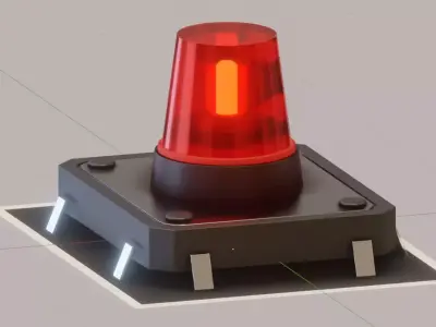 Siren-Alarm-1-Output-Module 3D model