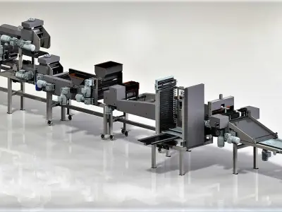 Machine for making salted sticks 3D model