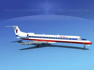 Embraer ERJ-145 American Eagle 3D model