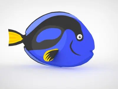 Fish Sea Collection 3 Low-poly 3D model