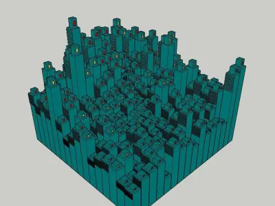 Temple 13 - The Watchers Temple 3D model