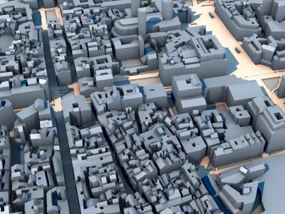 Cathedral in Barcelona Spain 3D model