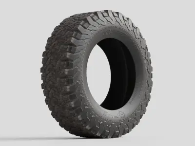 Offroad Tire Free low-poly 3D model