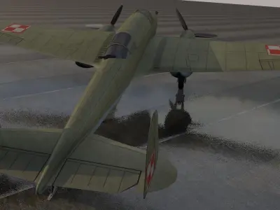 PZL P-38 Wilk 3D model