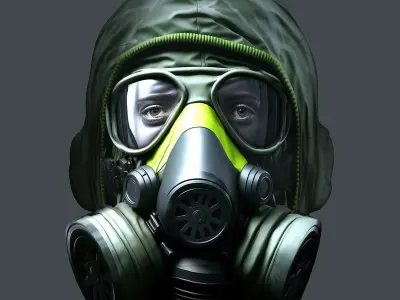 Helmet 3d model military combat Military Low-poly Low-poly 3D model