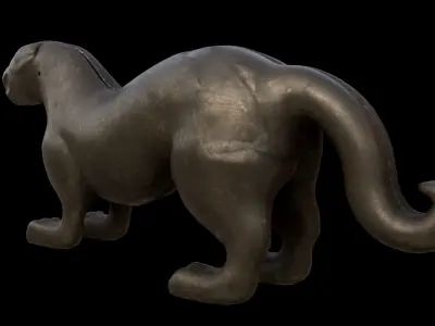 Ancient Chinese Talisman - Tiger Talisman Low-poly 3D model