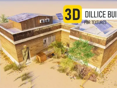 CCTV Building Low-poly 3D model