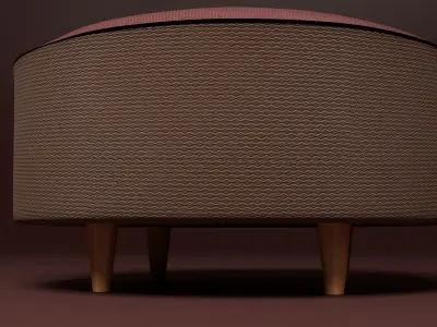 Chair round Free 3D model