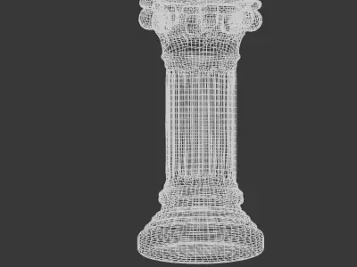 Ancient Roman Column High Quality with PBR Textures Shaders 3D model