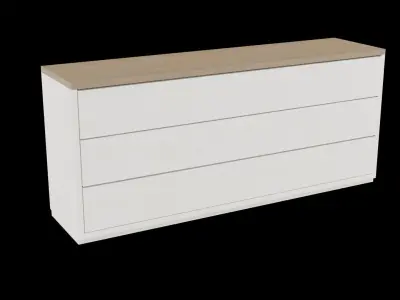 Contemporary wooden sideboard - 007 Free 3D model