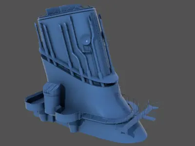 Yamato funnel - Commercial license - 1-100 scale 3D print model