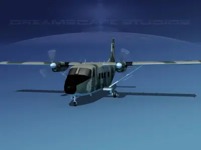 Harbin Y-12 II Kenya Air Force 3D model