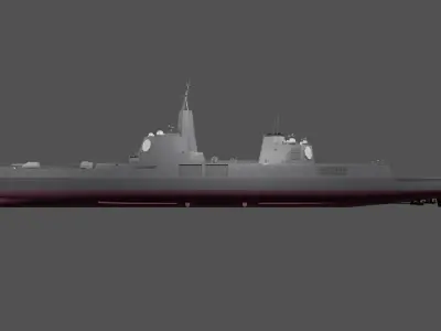 American Next Generation Ship Trump-class Battleship 3D model