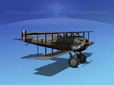 SPAD SXIII V10 3D model