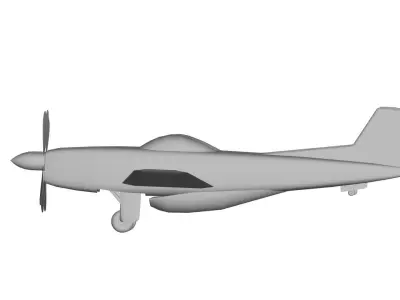 North American F-82 Twin Mustang 3D model