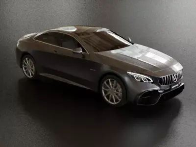 Mercedes Benz S Class 2019 S63 AMG Coupe Free 3D model