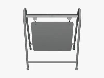 Basic Display Stand - Geometry Only No Textures No Materials 3D model