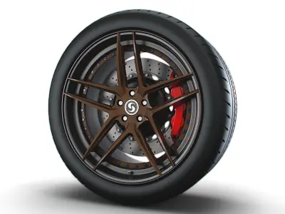 Signature wheel 3D model