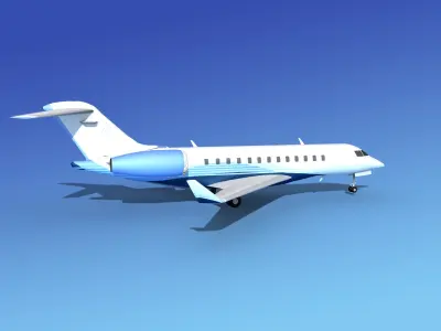 Global Express XRS V08 3D model