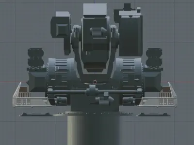 Russian 3K87 Kashtan CIWS 3D model