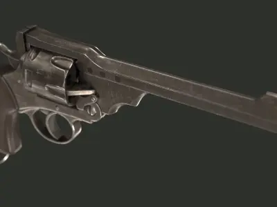 Revolver Webley MK VI 3D model