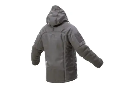 Military Winter Jacket 101 - All MH Bodies-UE5 Skeletons-Rigged Low-poly 3D model