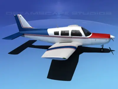 Piper Warrior II 3D model