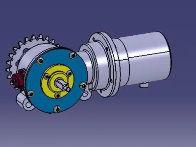 Bikes electric assist system Free 3D model