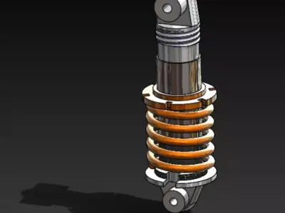 Bike Shock Absorber Free 3D print model