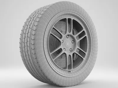 Enkei Performance RPF01 Rim 3D model