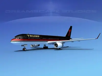 Boeing 757-200 Trump 3D model