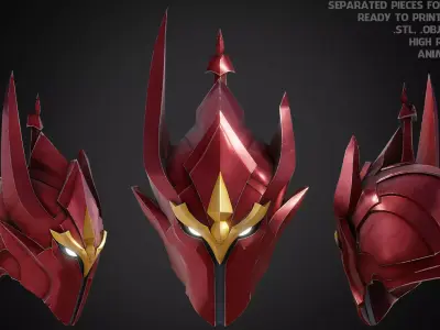 Solo Leveling Igris Helmet for Cosplay 3D print model