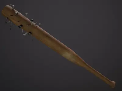 Nail Bat Low-poly 3D model purchase
