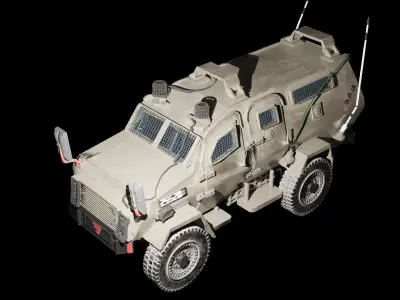 Wolf Zeev IDF armored vehicle 3D model