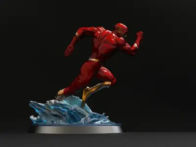 Flash Statue 3D model Ready to Print 3D print model purchase