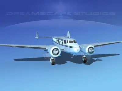 Lockheed L10 Electra Aero North 3D model