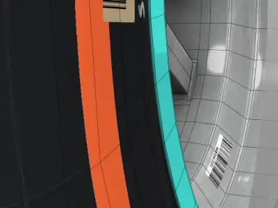 W06 Hard Rear tyre Low-poly 3D model