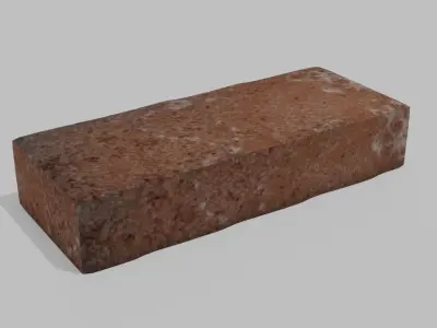 Simple Brick with Displacement Free 3D model